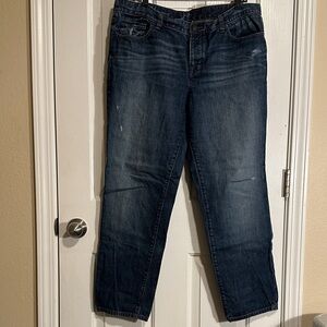 LOFT Dark Blue Straight Leg Jeans